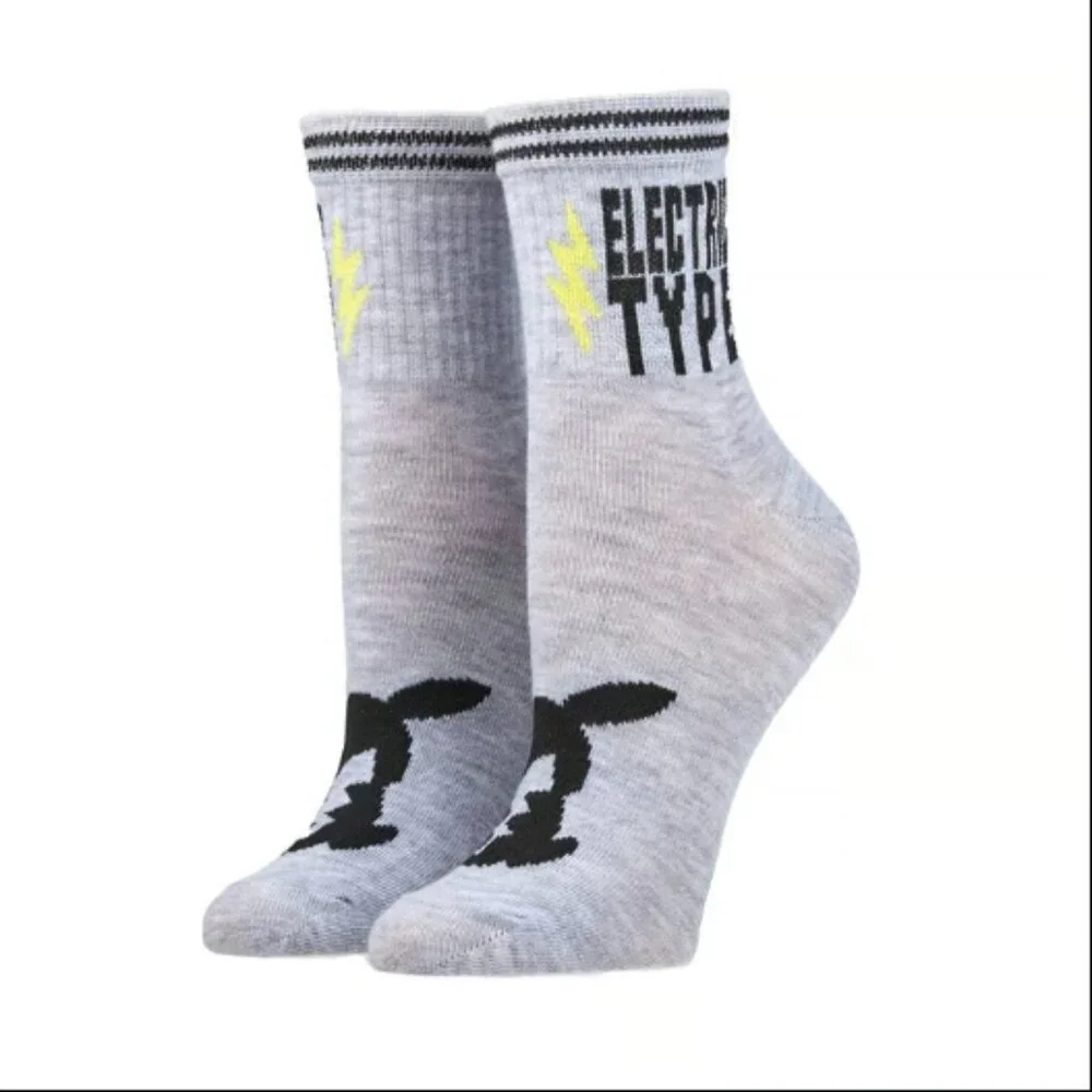 Pokémon 3 Pair Adult Quarter Crew Sock Set
